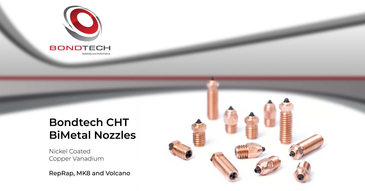 Bondtech CHT BiMetal Coated Nozzle - MK8 / V6 / Volcano - Australia - DREMC STORE 3D Printing Supplies