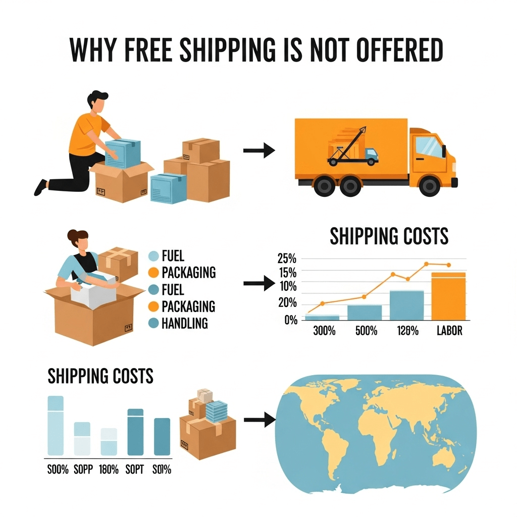 Why we don't offer "free shipping"