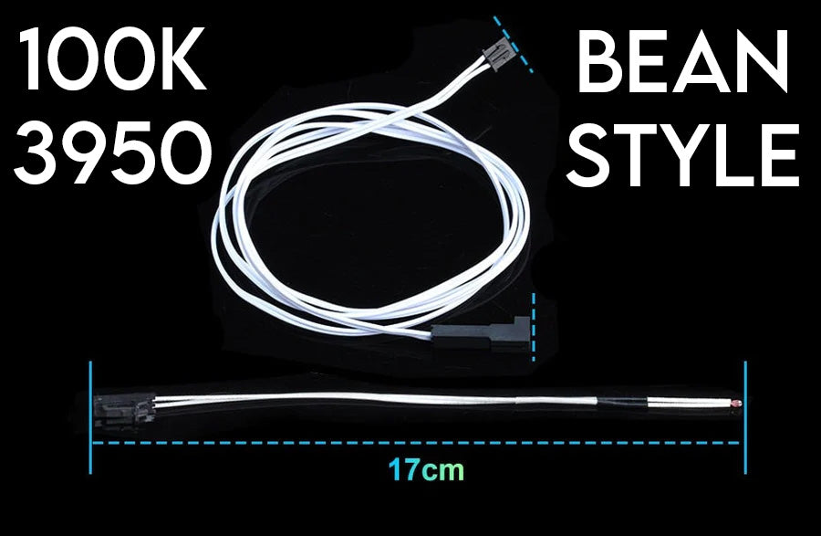 3950 100K Bean Style Thermistor 1.5M / 2M DRHOTSWAP HOTSWAPABLE For Creality Printers