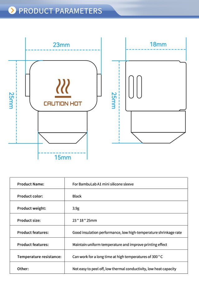 1pc Silicone Sock for Bambu A1 Series - F - BAS - DREMC STORE