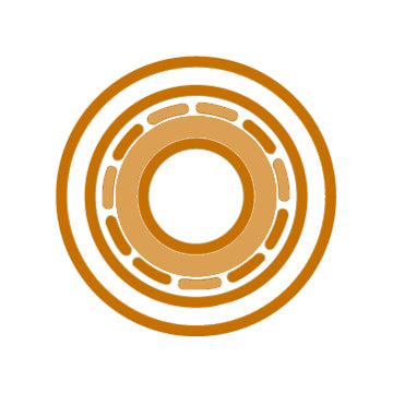 A simplify outline of a bearing