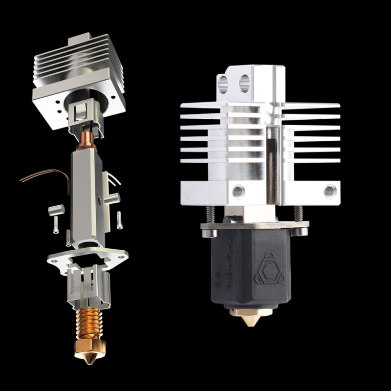 CHC XP1 High Flow Hotend for Bambu X1 and P1 Series Hotend and Exploded View