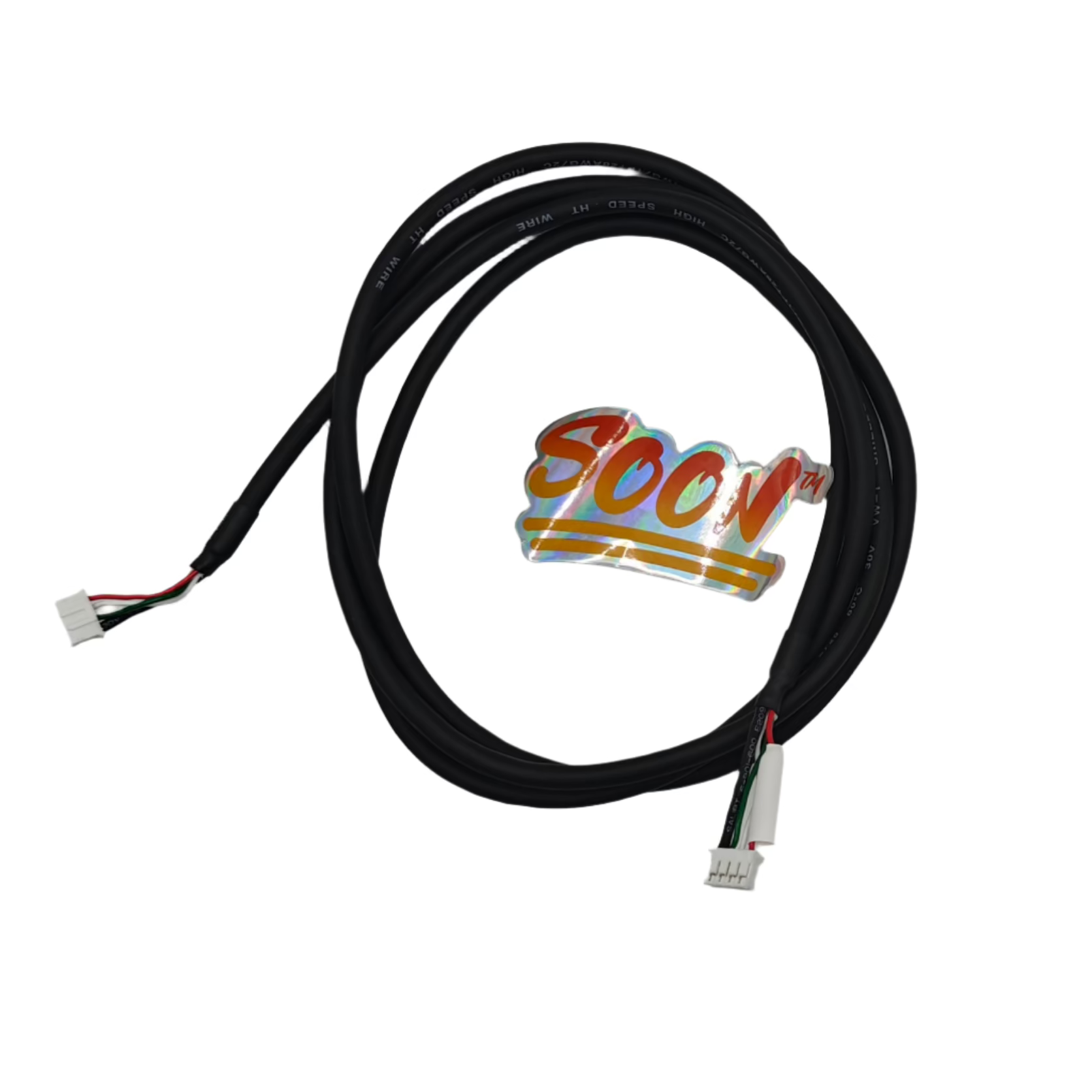 A black cable loom for Creality K1 Max Lidarr wiring, featuring connectors at both ends.