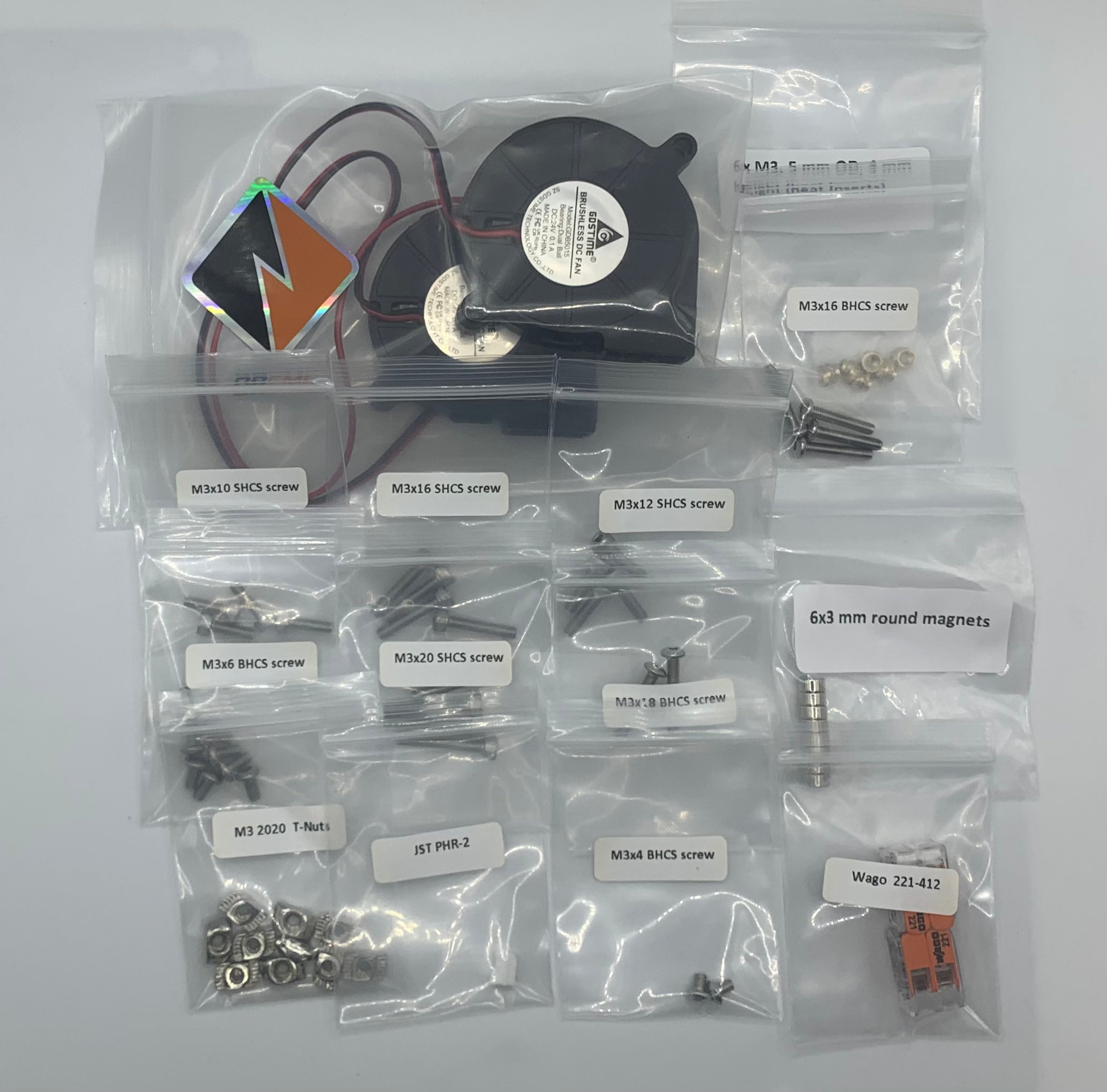 Nevermore Micro V4/V5/V6 Hardware Kit (Include 2x GDSTime 5015 Blower Fan)
