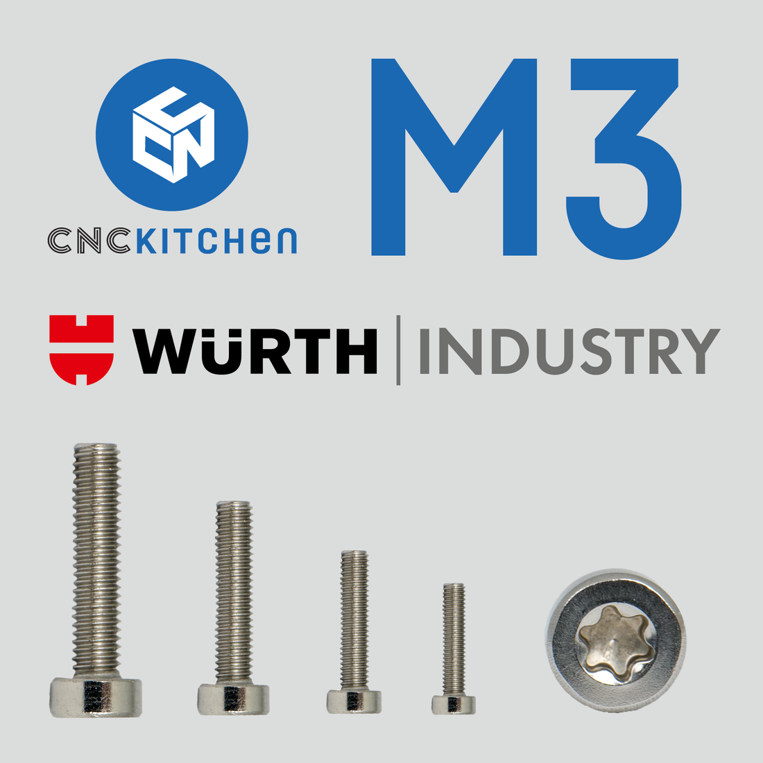 M3 Screw, TX10, stainless steel AISI 304, low head