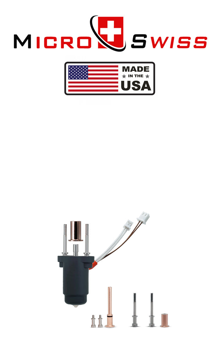 Micro Swiss Flow Tech Hotend for K1, Made in USA