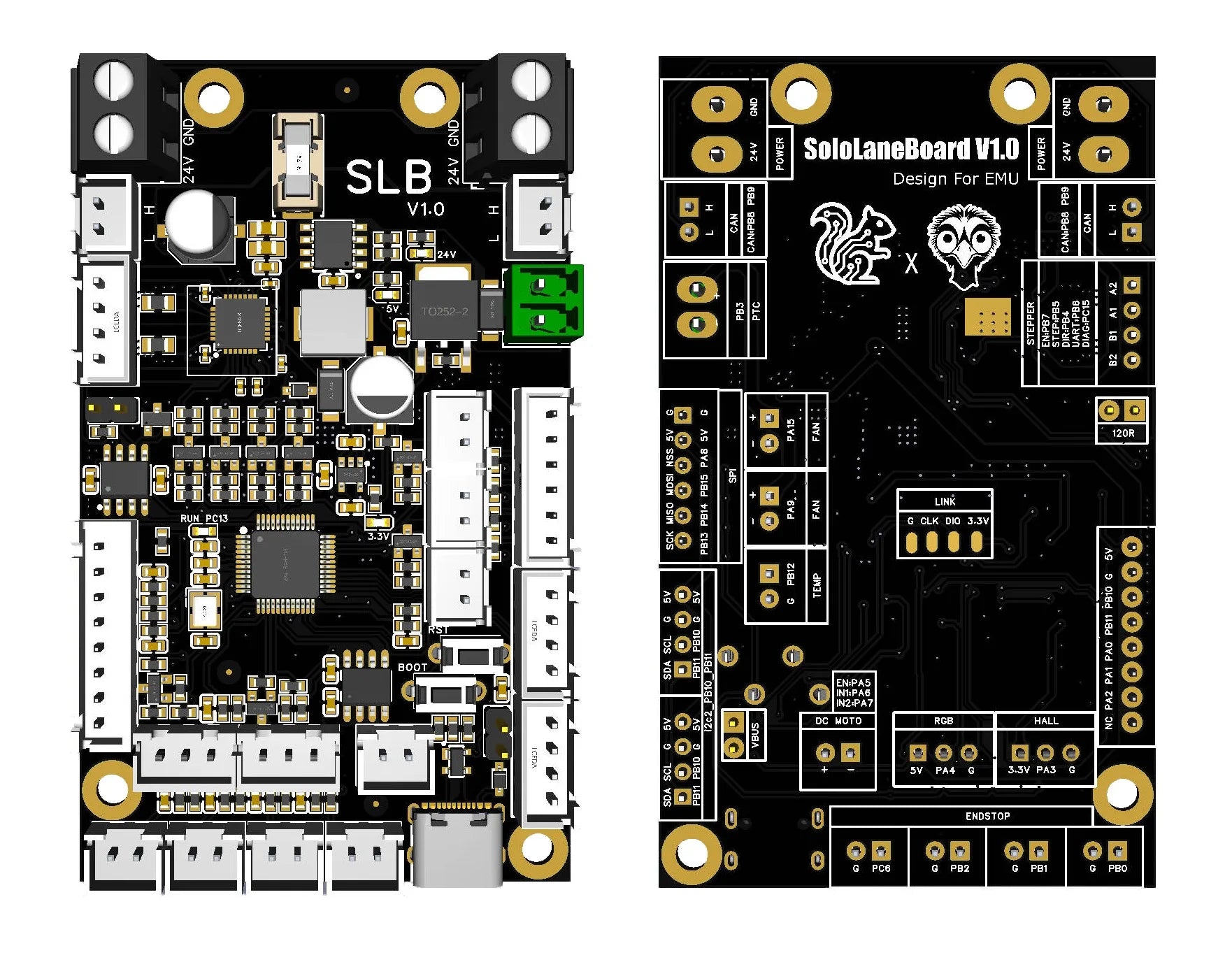 Vano3dla SLB SoloLaneBoard for EMU MMU
