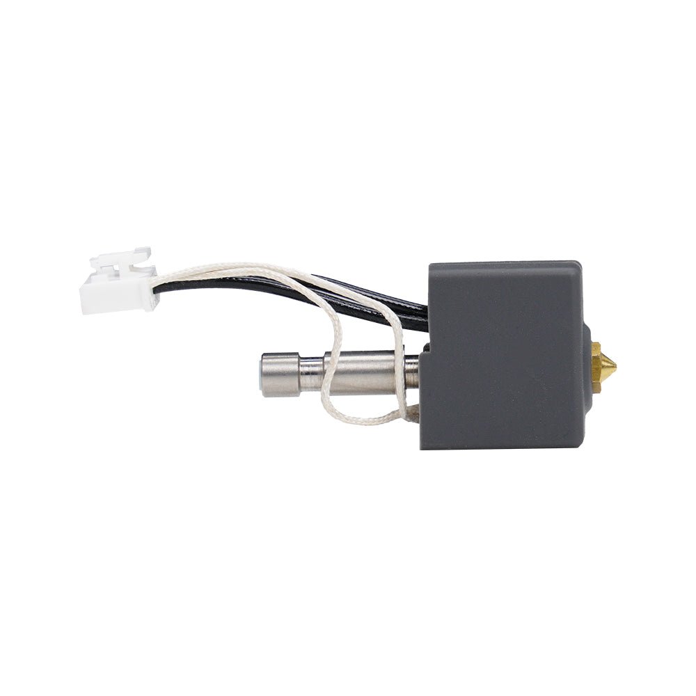 Anycubic Kobra S1 Hotend assembly, including nozzle, heating cartridge, and mounting components.