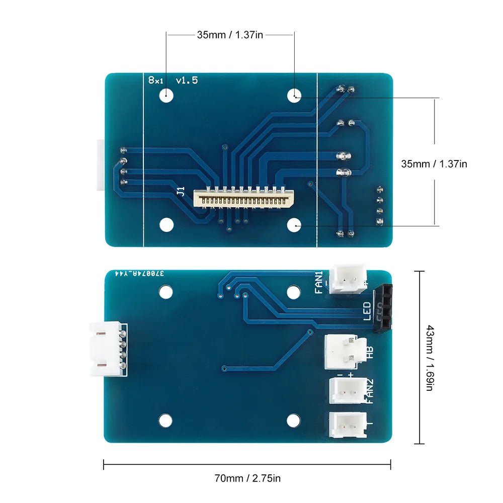 Artillery Sidewinder X1 Replacement Extruder PCB + Ribbon Cable - F - X1 - TAS - RIB - DREMC STORE