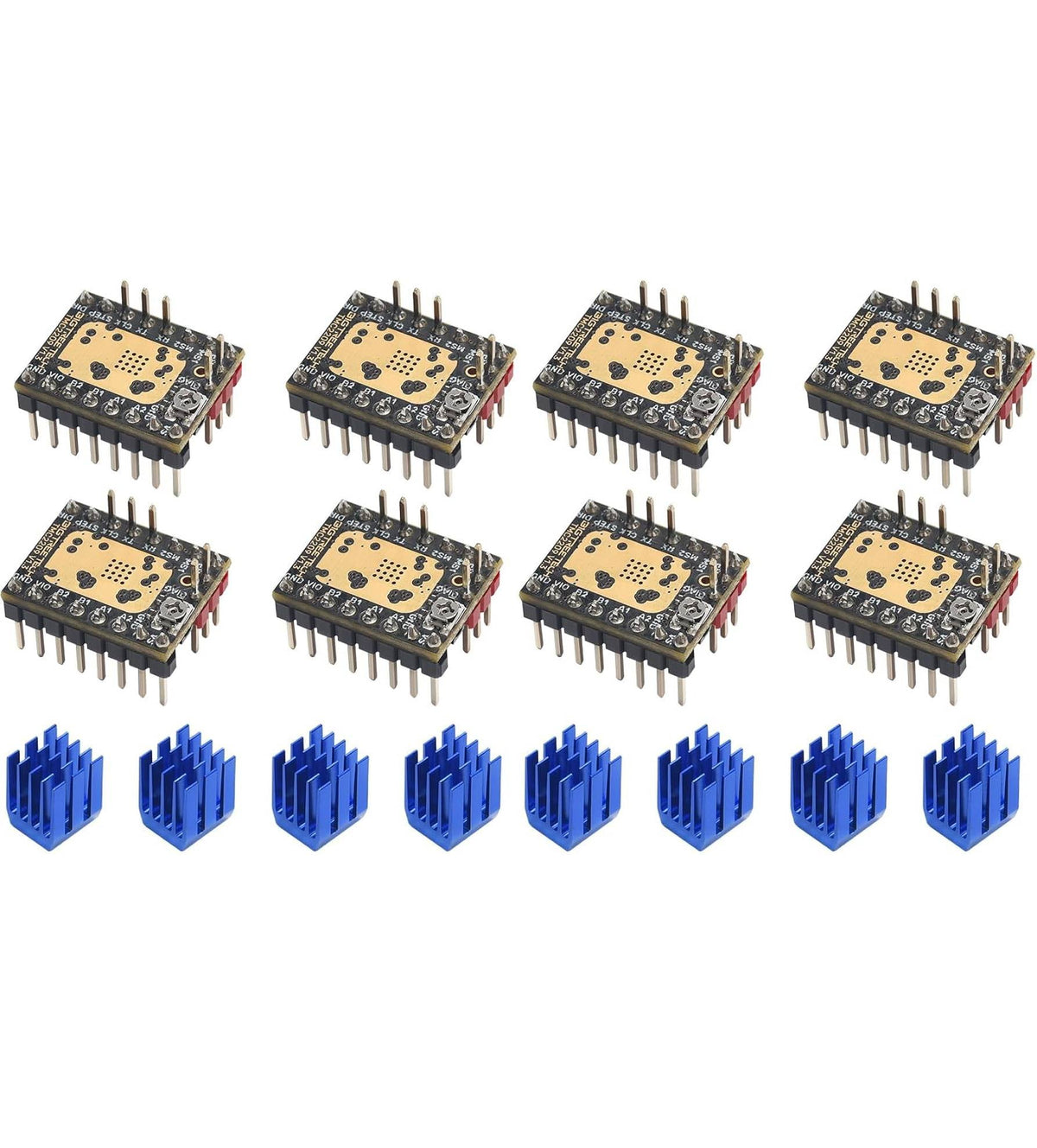 Bigtreetech TMC2209 V1.3 Stepper Motor Driver - 8x - 1040000053-8 - DREMC STORE 3D Printing Supplies