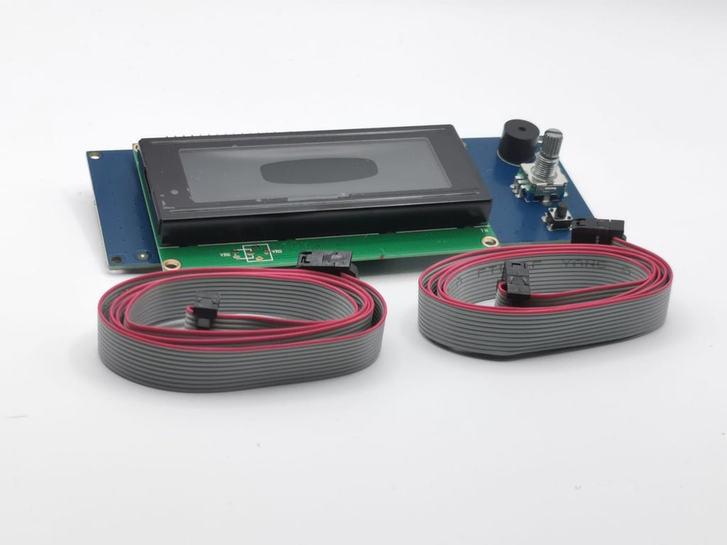 Black LCD Display with White Text for Prusa MK2/MK2.5/MK3 - Black Screen with White Text - LDO-MK3-SCREEN-BLACK - DREMC STORE 3D Printing Supplies