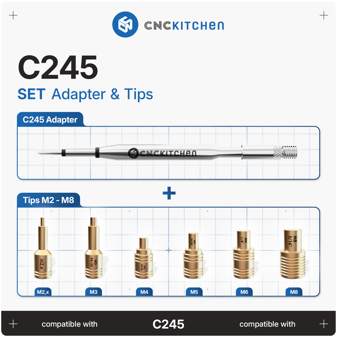 CNC Kitchen C245 Heat Insert Installation Tips SET - TC - SET - C245 - DREMC STORE