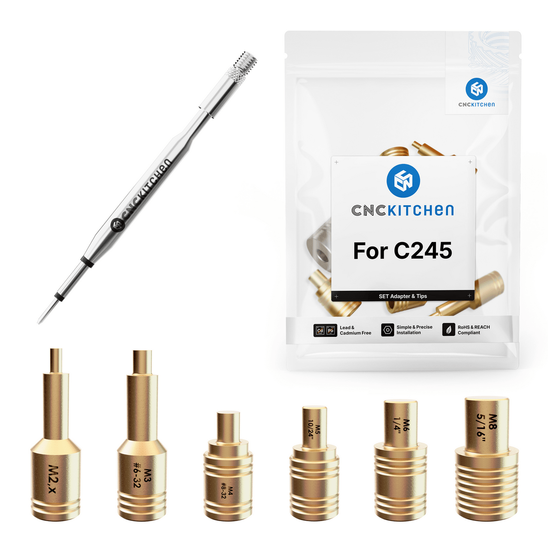 CNC Kitchen C245 Heat Insert Installation Tips SET - TC - SET - C245 - DREMC STORE