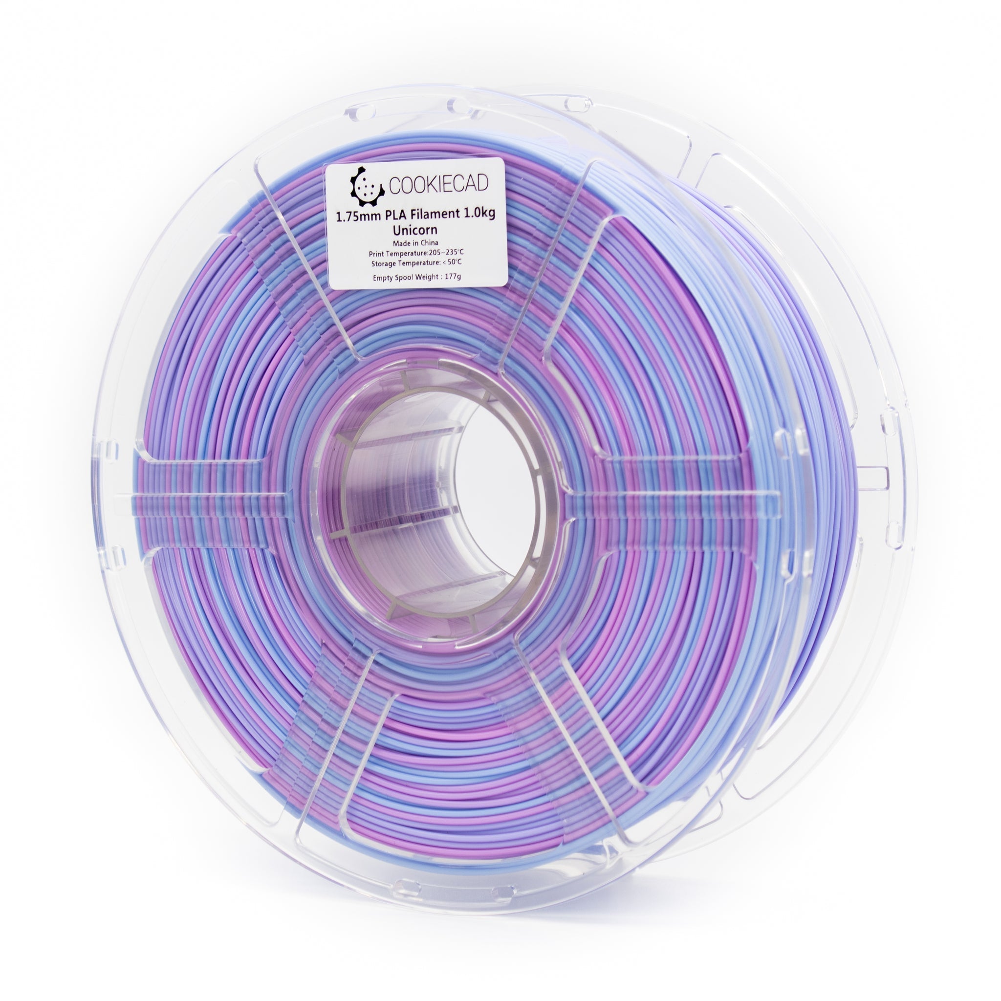 Cookiecad PLA Gradient Filament 1.75mm 1kg - Unicorn (pink → blue → purple) - X002ROCMFT - DREMC STORE
