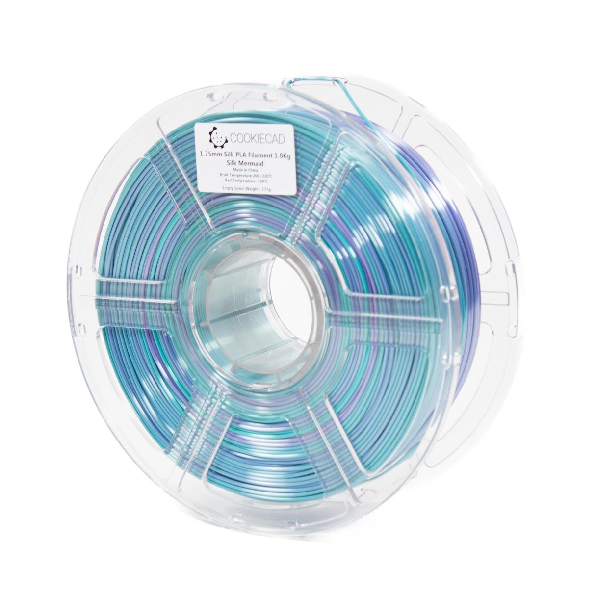Cookiecad PLA Silk Gradient Filament 1.75mm 1kg - Silk Mermaid - X003LB4DD1 - DREMC STORE