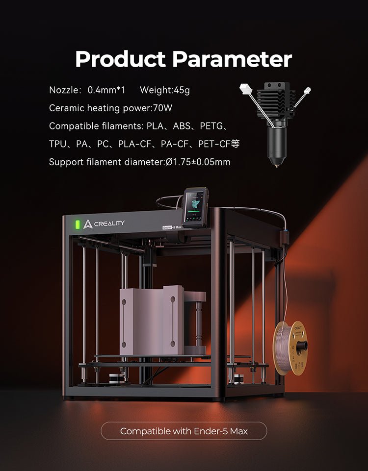 Creality Ender 5 Max Ceramic Hotend Heating Block Kit - 4001030151 - DREMC STORE