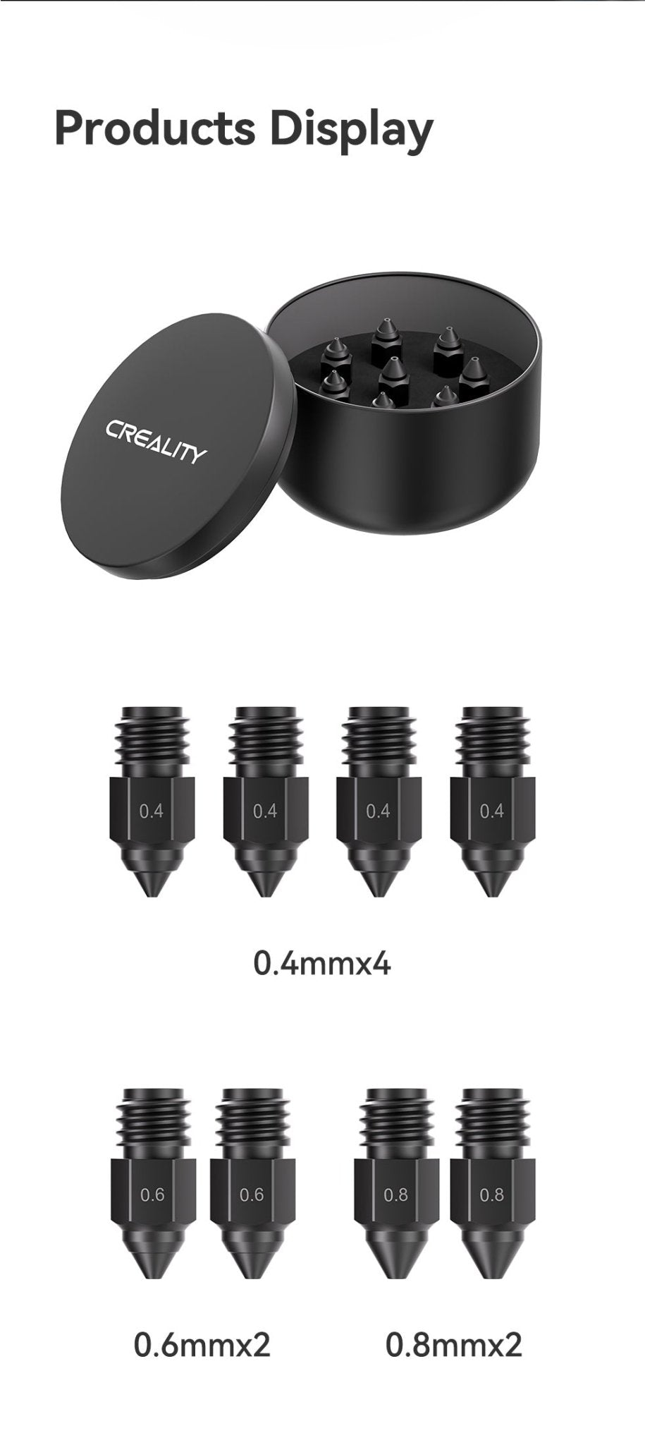 Ender-5 Max Hardened Steel Nozzle