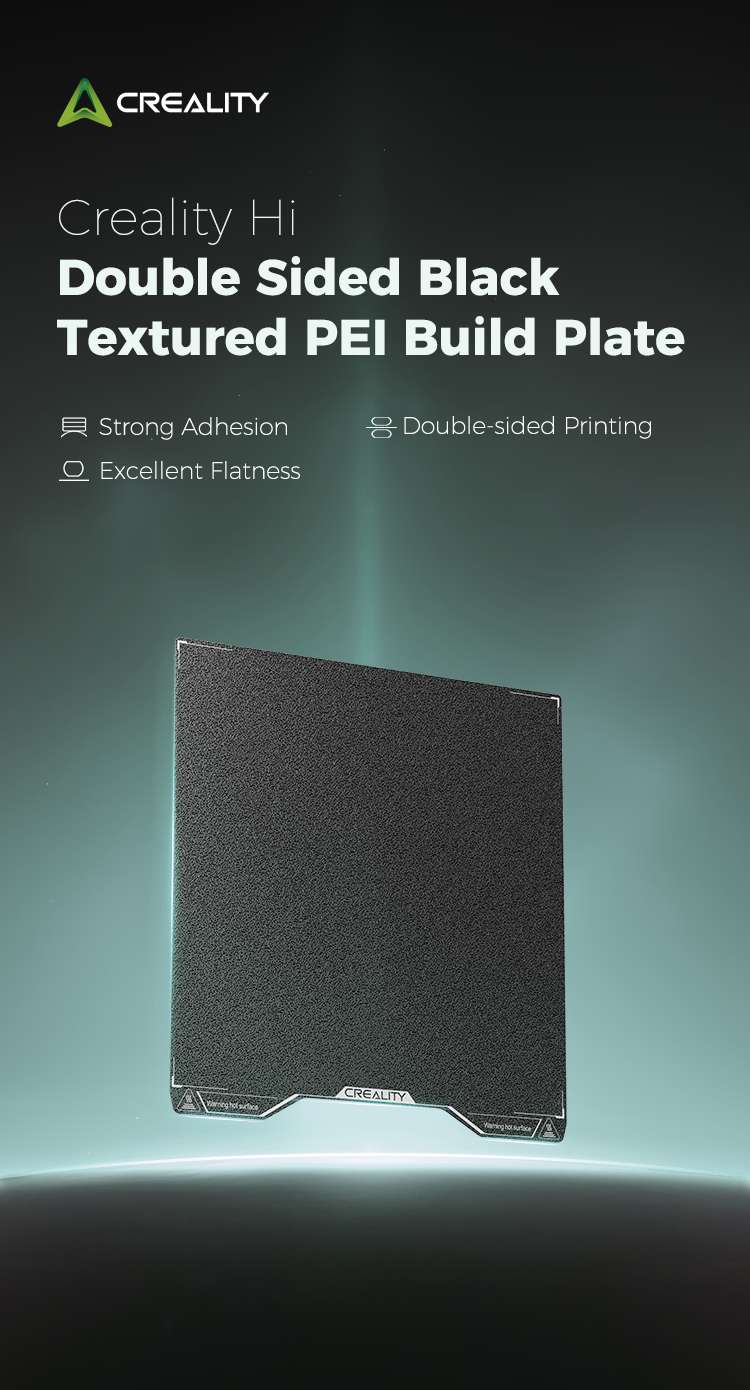 Creality Hi Double Sided Black Textured PEI Build Plate - 4004090150 - DREMC STORE