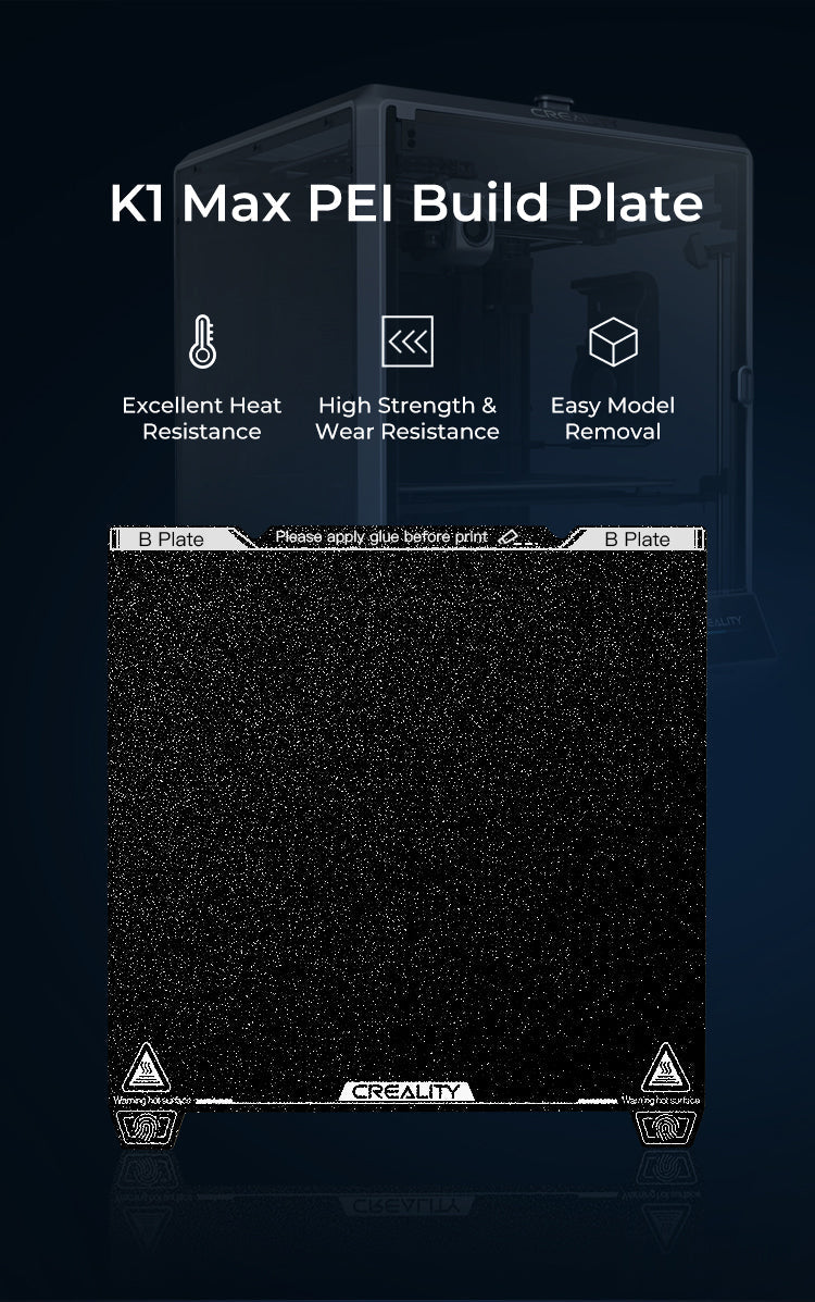 Creality K1 Max Texture or Smooth PEI Build Plate 315*310mm - Texture PEI - 4004090105 - DREMC STORE