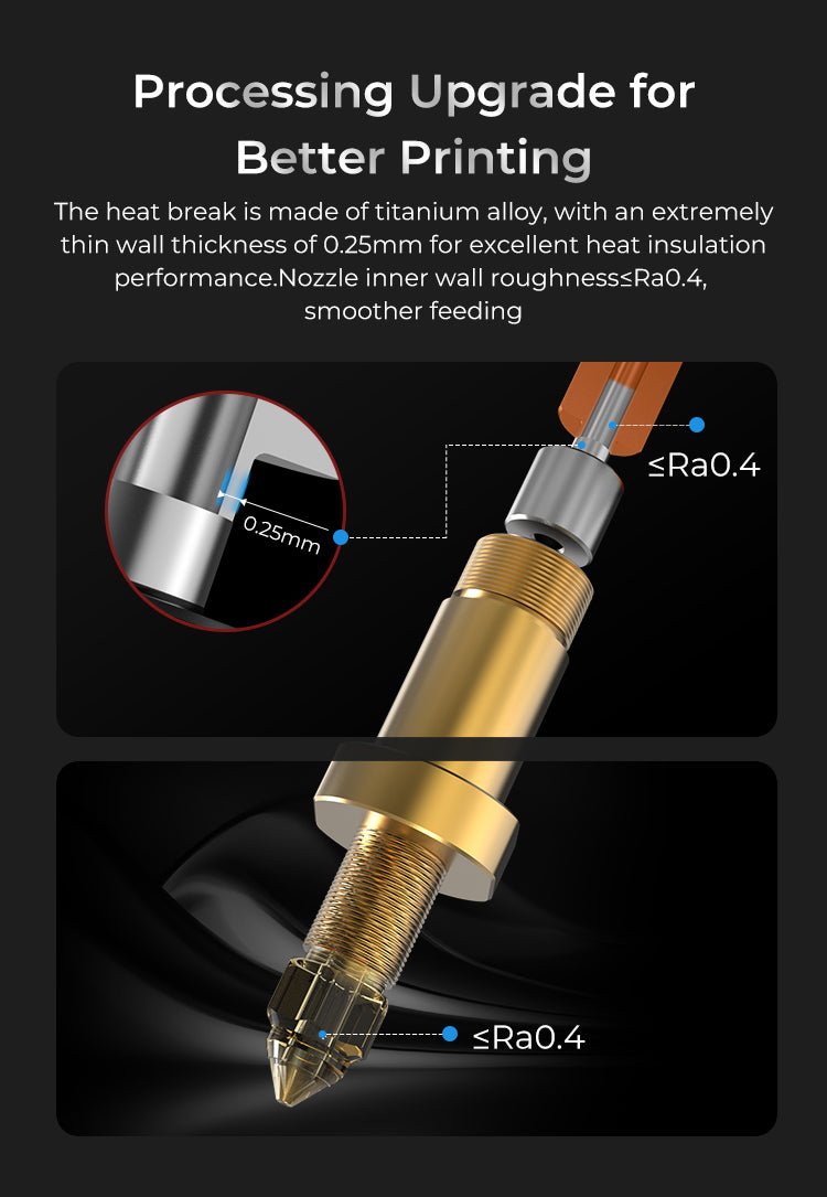 Creality K1 Official Ceramic Heating Block Hotend Kit for Creality K1, K1 Max 2023 - 4001030120 - DREMC STORE