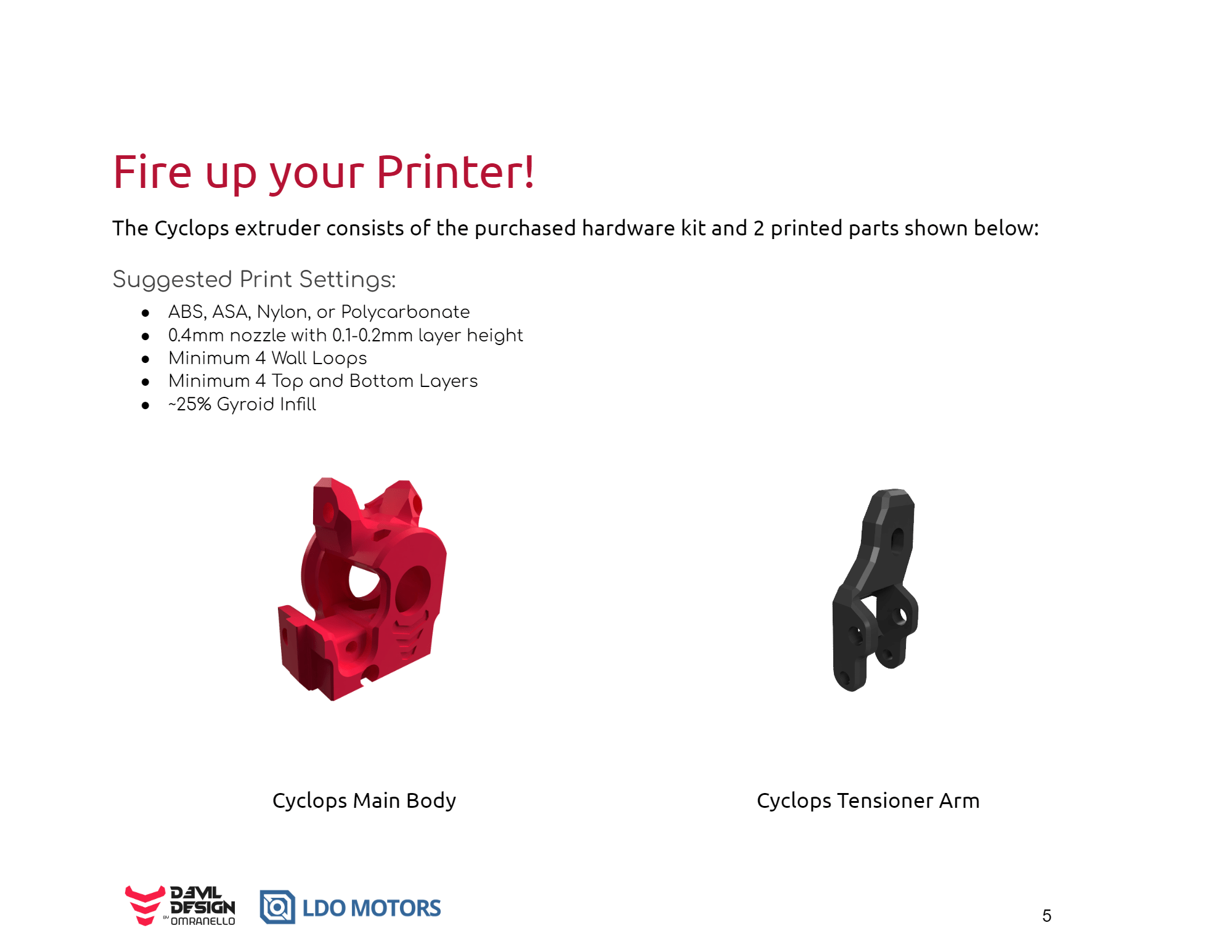 D3vil Design X Triangle Lab Cyclops DLC Gears Extruder Kit - DD - CYCLOPS - DREMC STORE