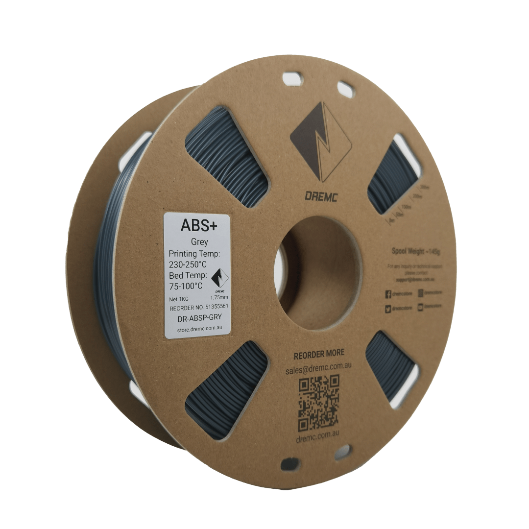 DREMC ABS+ Filament 1.75mm 1kg - Grey - DR - ABSP - GRY - DREMC STORE