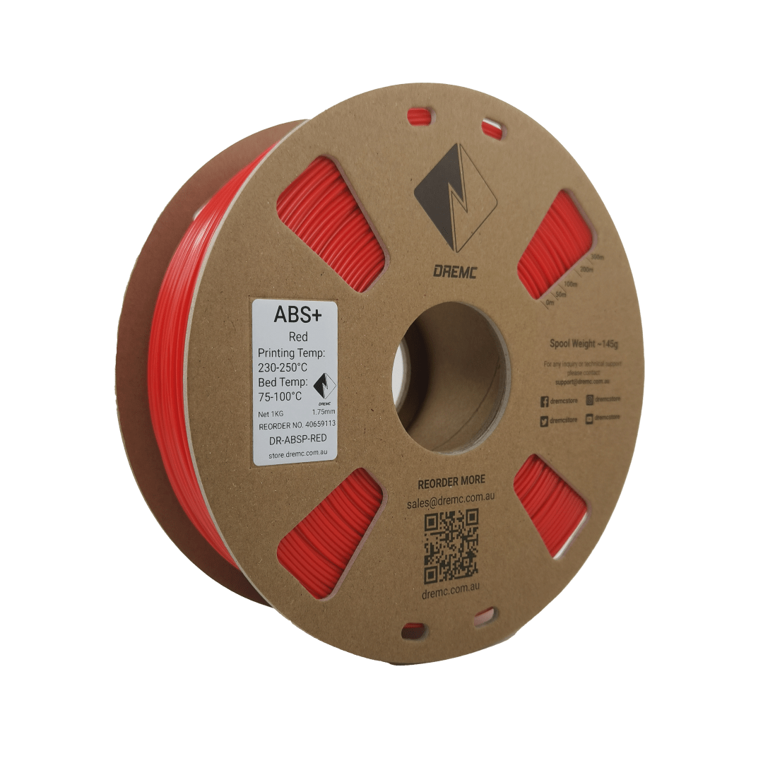 DREMC ABS+ Filament 1.75mm 1kg - Red - DR - ABSP - RED - DREMC STORE
