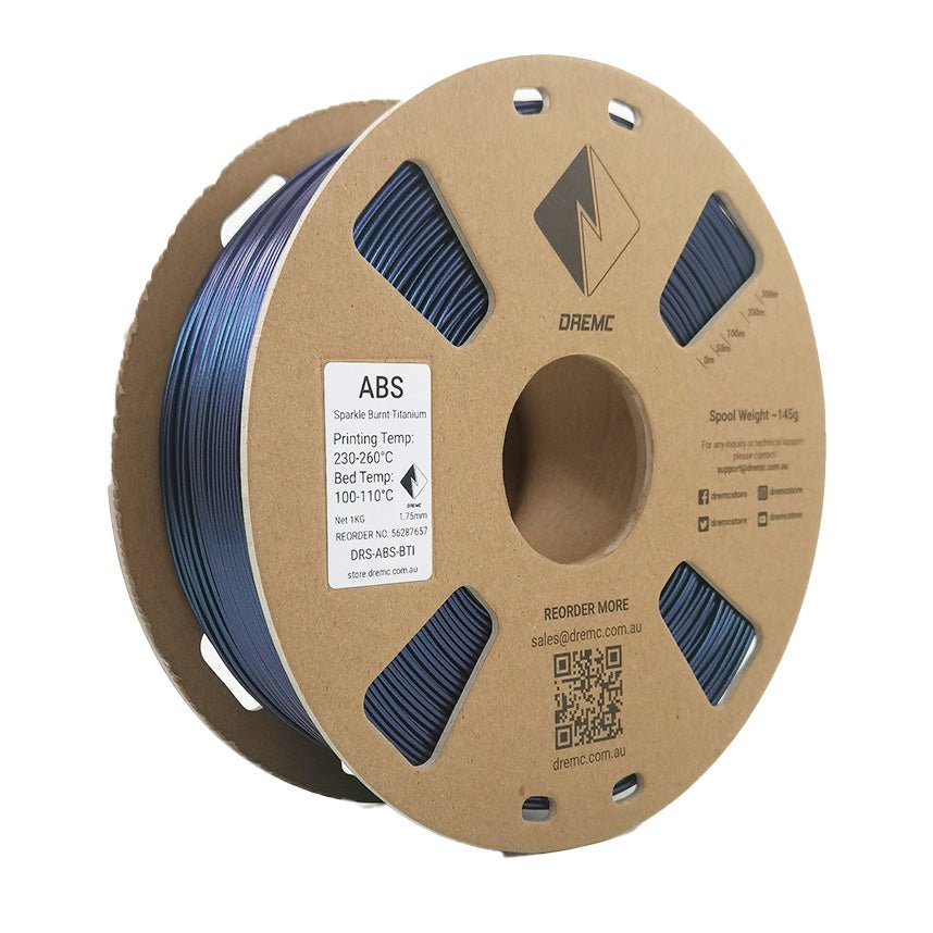 DREMC ABS Sparkle Filament 1.75mm 1kg - Burnt Titanium - DR - ABS - BTI - DREMC STORE