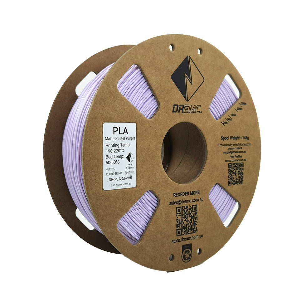 DREMC Matte PLA Filament 1.75mm 1kg - Pastel Purple - DR - PLA - M - PUR - DREMC STORE