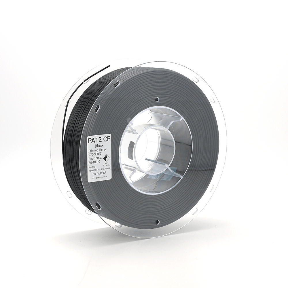 DREMC PA12 CF Filament 1.75mm 1kg - Black - DR - PA12 - CF - DREMC STORE