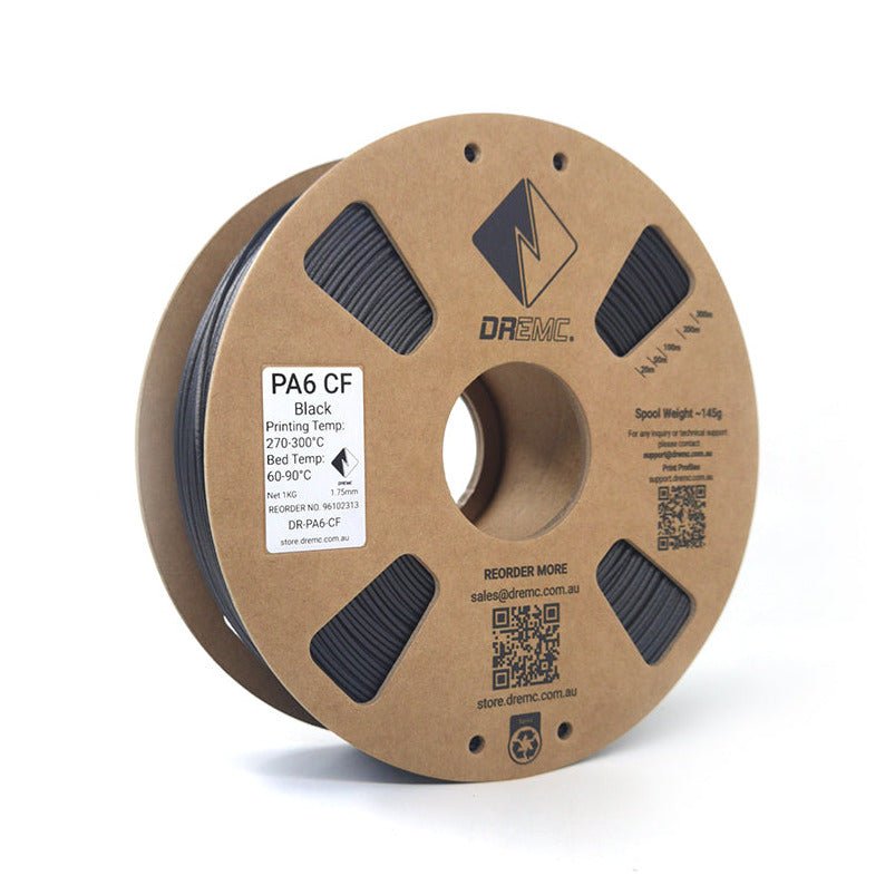 DREMC PA6 CF Filament 1.75mm 1kg - Black - DR - PA6 - CF - DREMC STORE