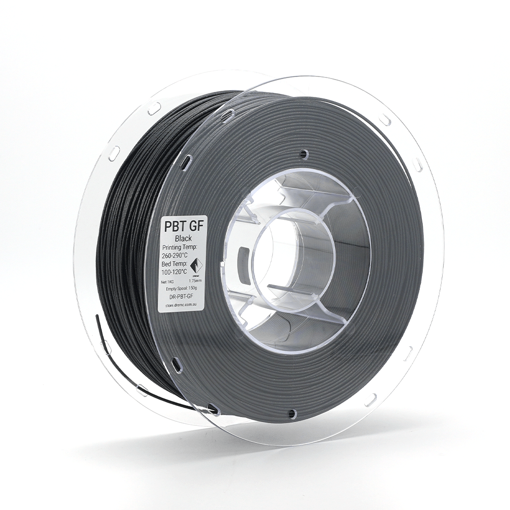 DREMC PBT GF Glass Fibre Filament 1.75mm 1kg - Black - DR - PBT - GF - DREMC STORE