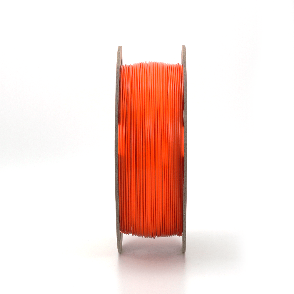 Cardboard spools of DREMC PLA+ HS Orange Filament Side View
