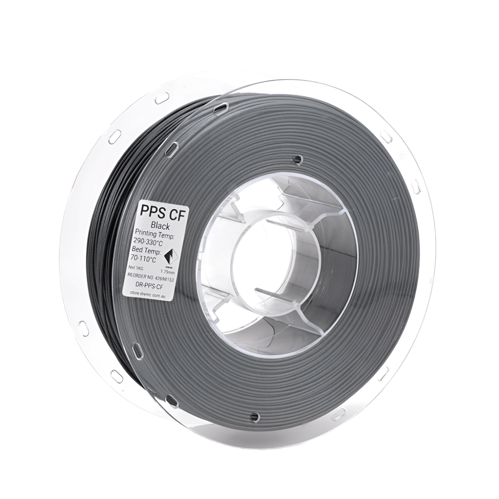 DREMC PPS CF Carbon Fibre Filament 1.75mm 1kg - Black - DR - PPS - CF - DREMC STORE