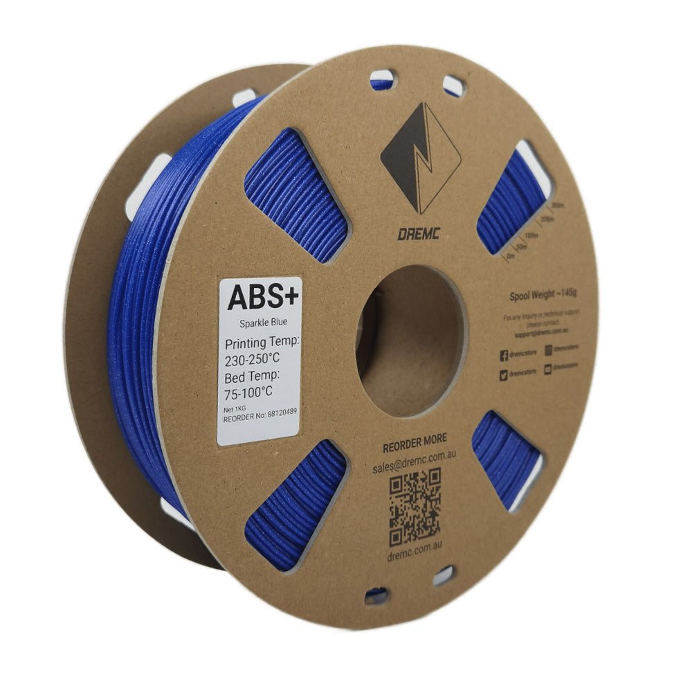 DREMC Sparkle ABS+ Filament 1.75mm 1kg - Sparkle Blue - DRS - ABS - BLU - DREMC STORE