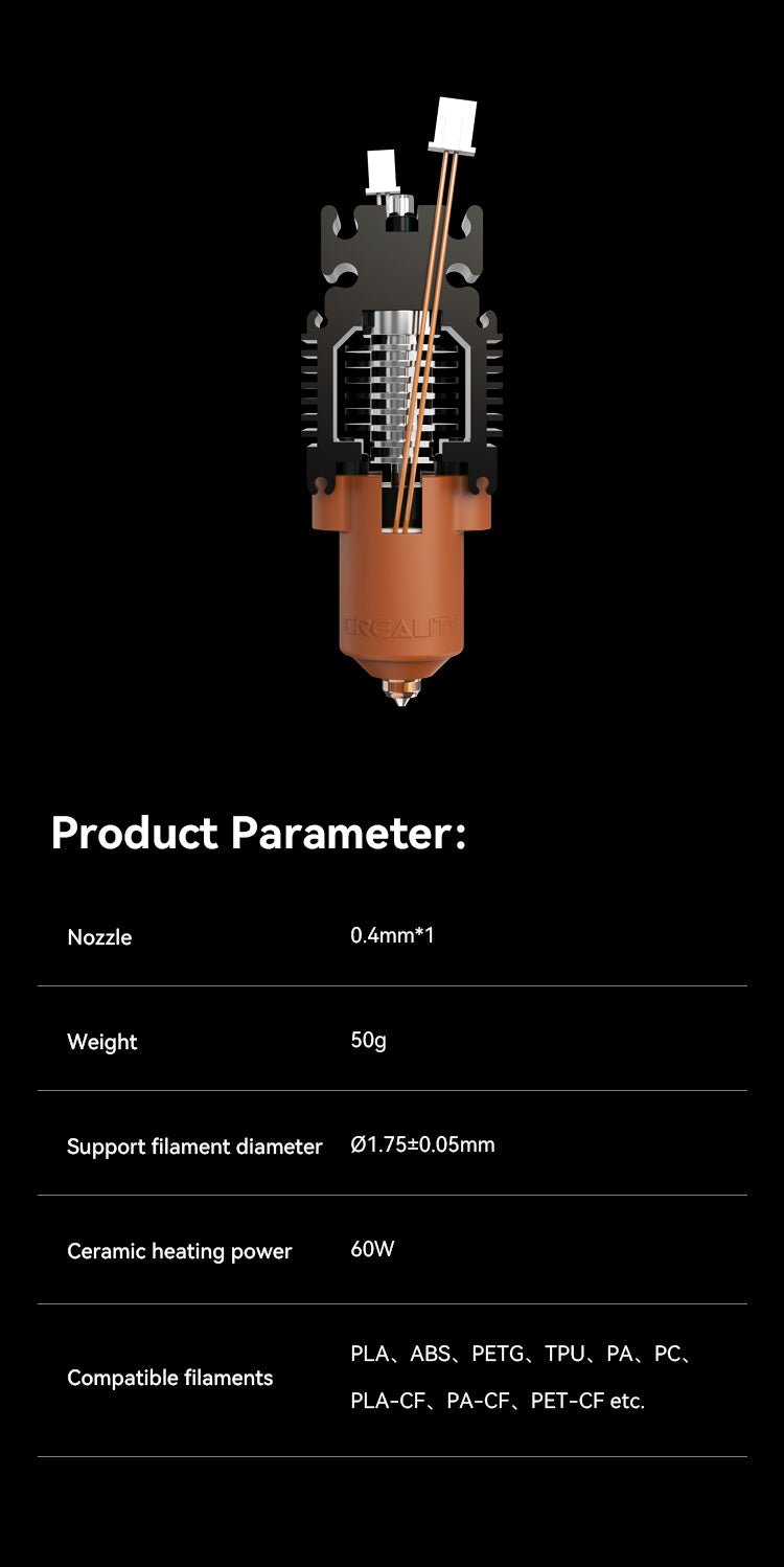 Ender 3 V3 SE/KE Ceramic Heating Block Kit - Unicorn Nozzle Swap - 4001030135 - DREMC STORE