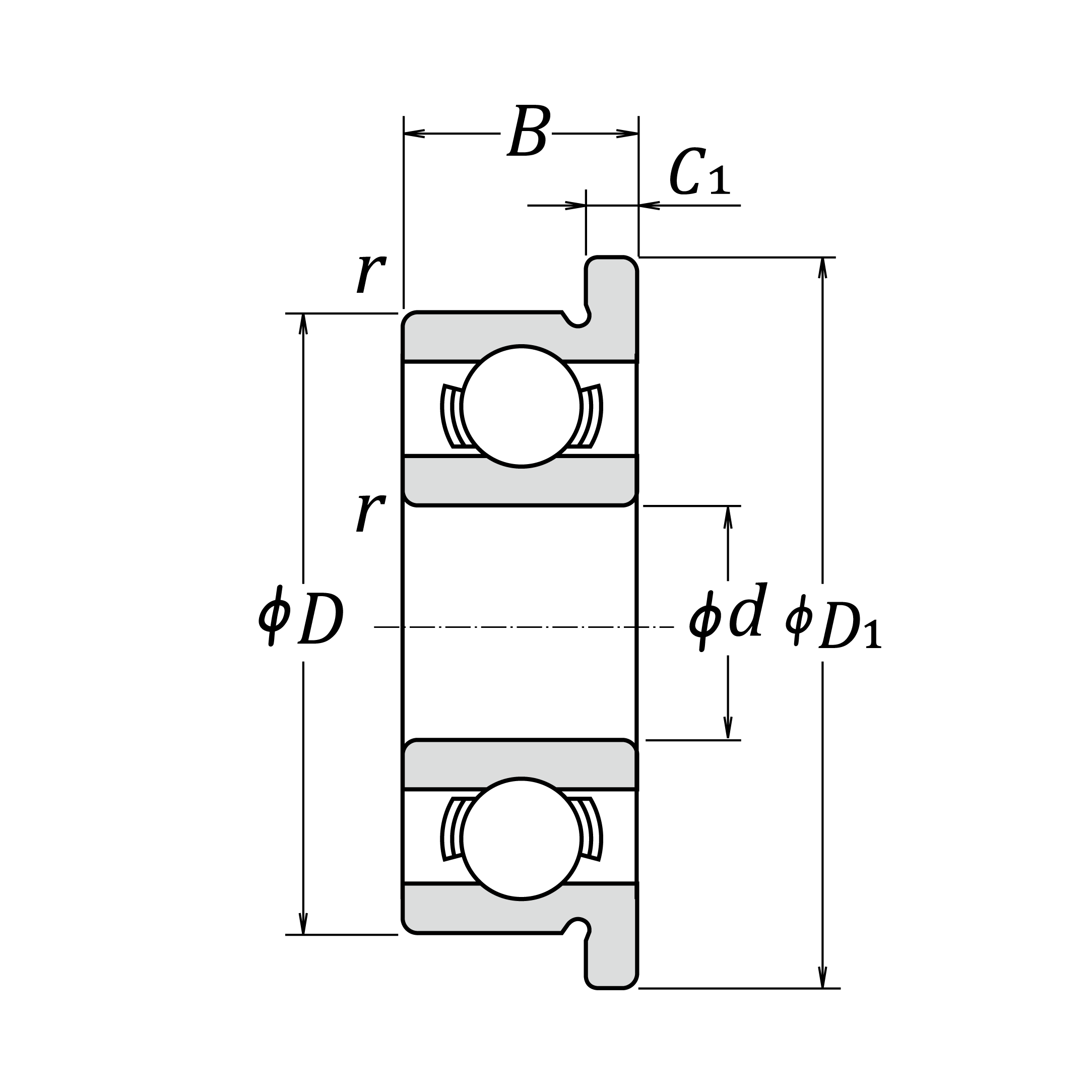 NSK F695ZZ 1MC3 PS2S5 Flanged Bearing