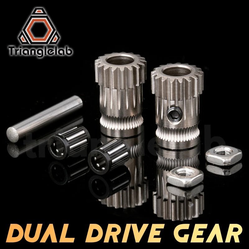 Hardened Steel BMG Dual Drive Gears Replacement by Trianglelab - 32947193804 - DREMC STORE