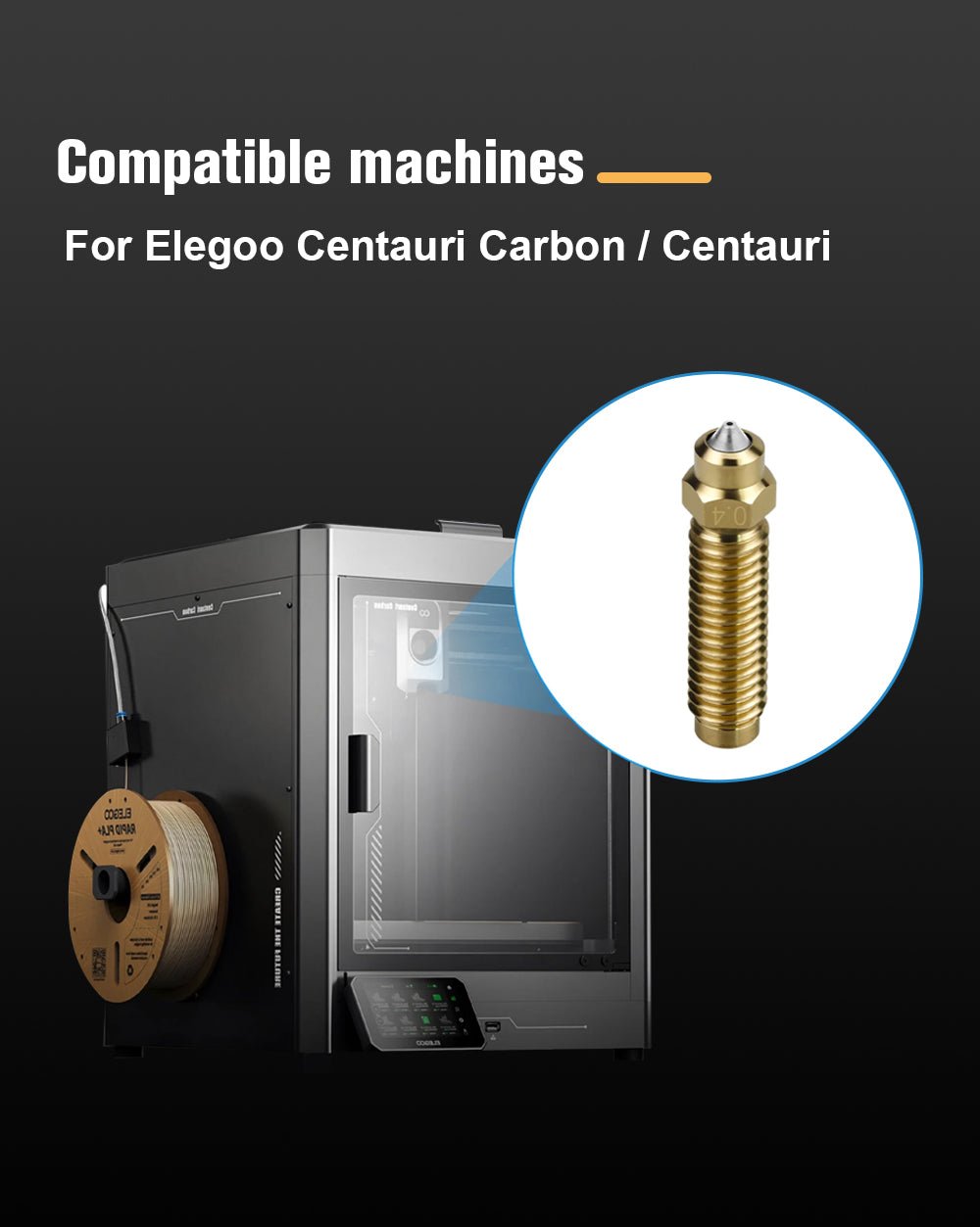 Hardened Steel Nozzle Pack for Centauri / Centauri Carbon - TL - BI - N - CC - PACK - DREMC STORE