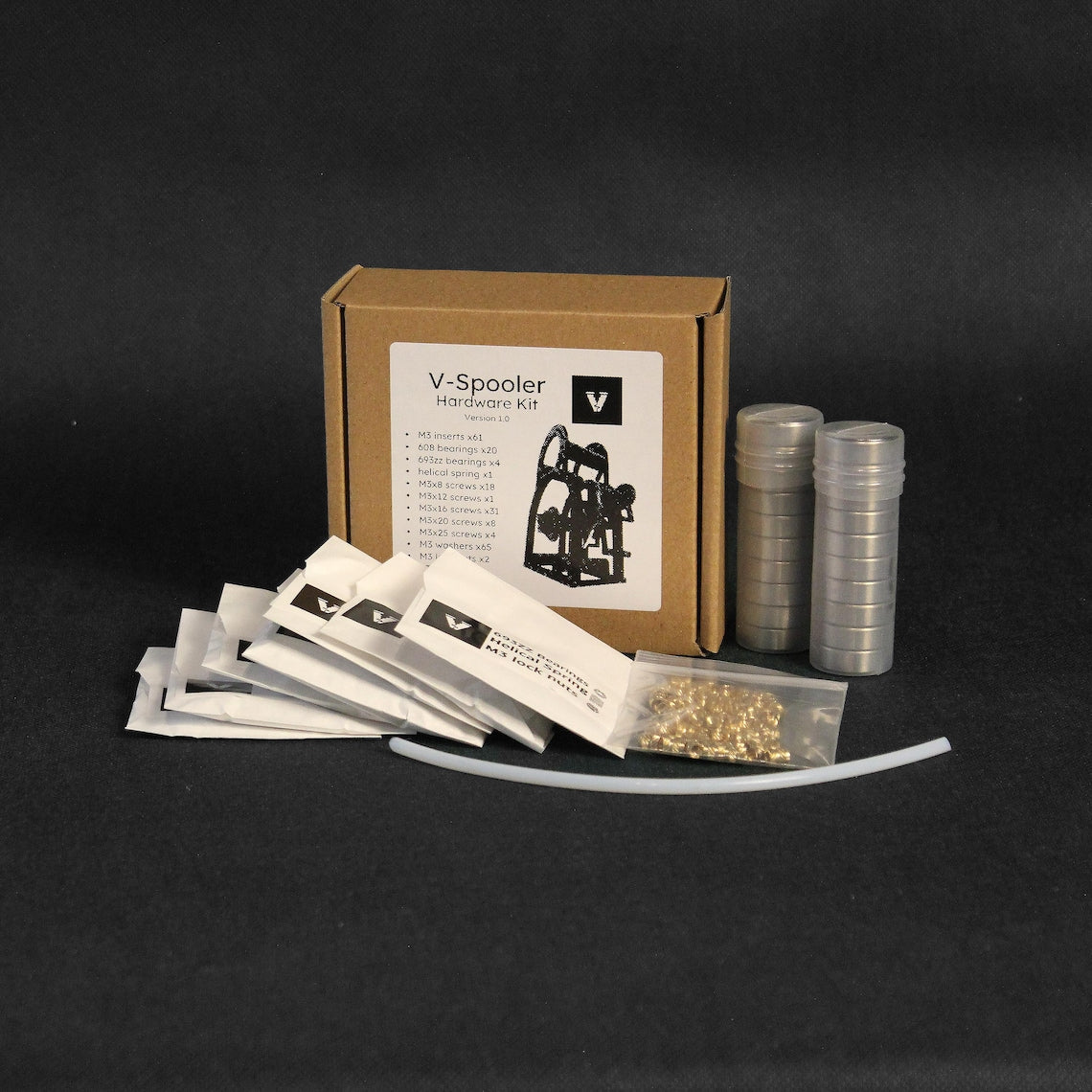 The Original V-Spooler Filament Winder Hardware Kit