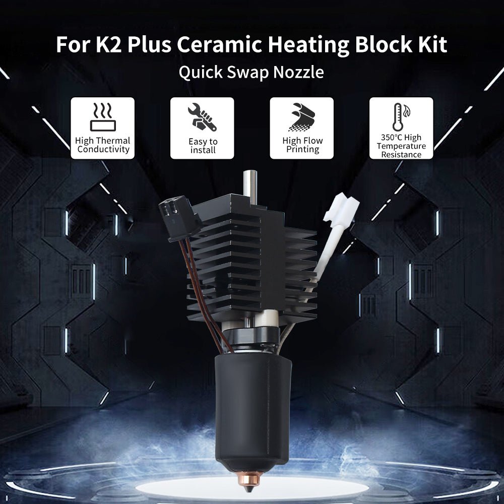 K2 Plus Ceramic Hotend Kit Comptaible for Creality K2 Plus by Fysetc - OT - 52042 - 10 - DREMC STORE