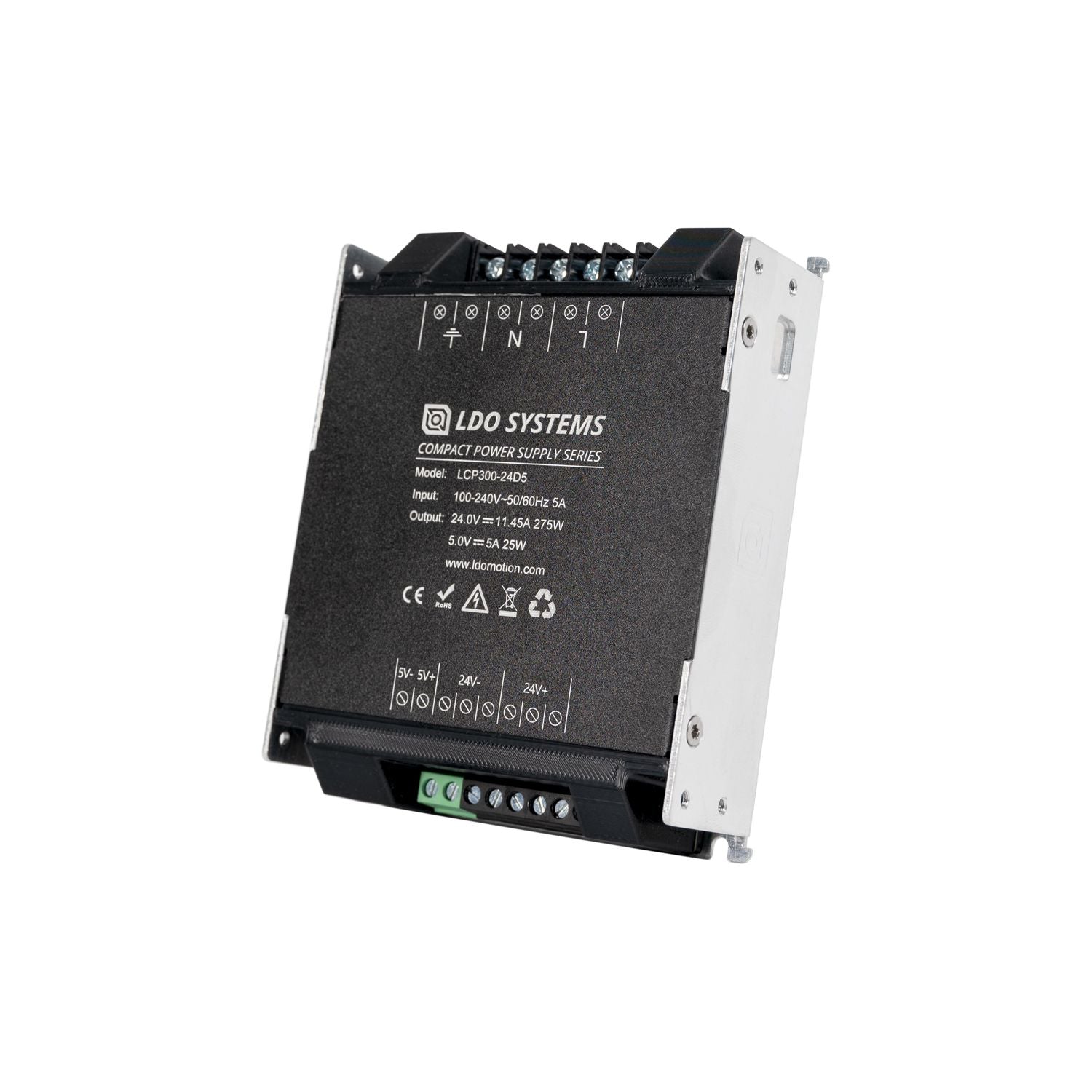 LDO LCP300 - 24D5 300W 24V and 5V Compact Power Supply (PSU) - LCP300 - 24D5 - DREMC STORE