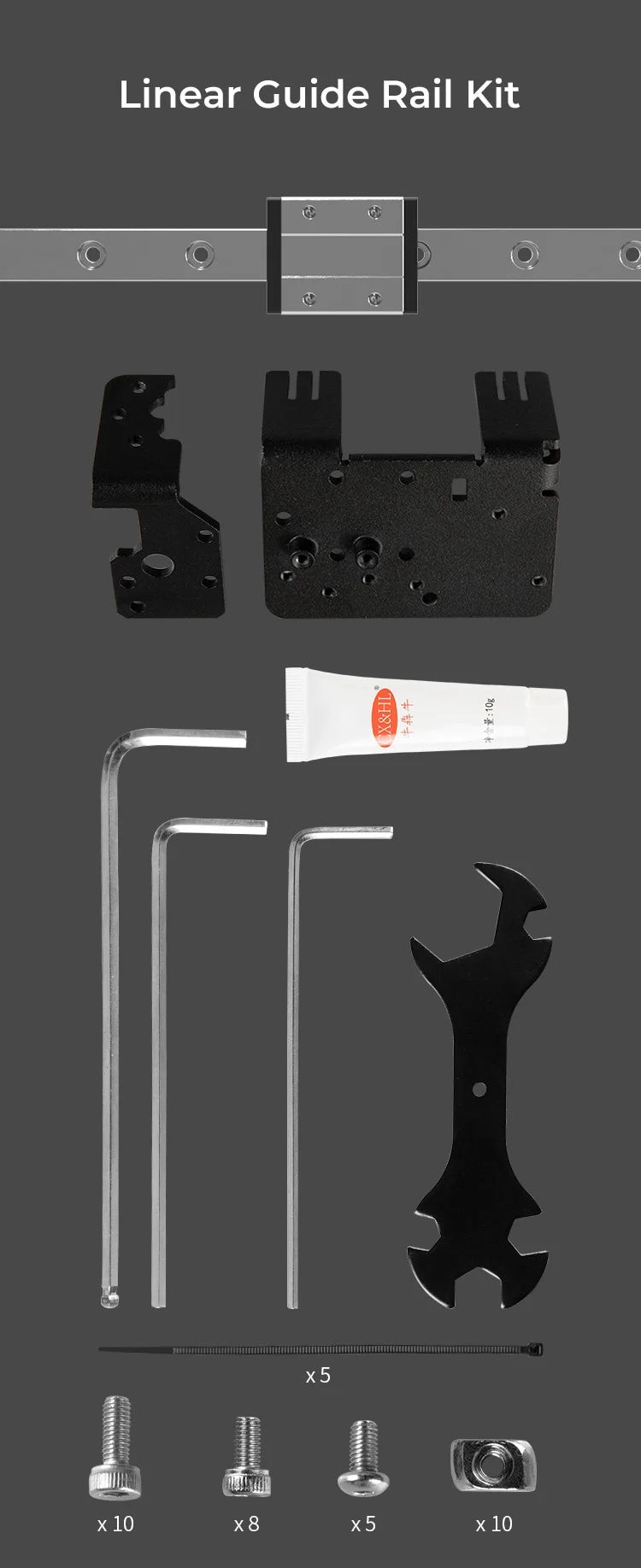 Linear Guide Rail Kit For Ender 3 Series - 4003010023 - DREMC STORE