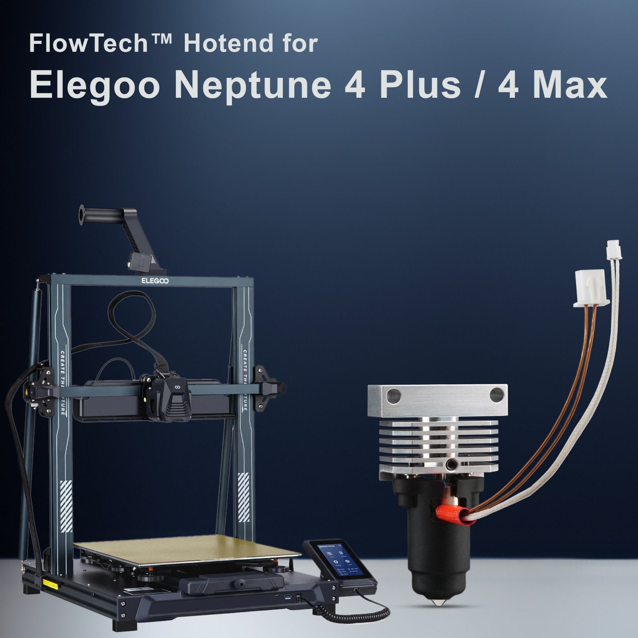 Micro Swiss FlowTech™ Hotend for Elegoo Neptune 4 Plus / 4 Max - M3108 - DREMC STORE
