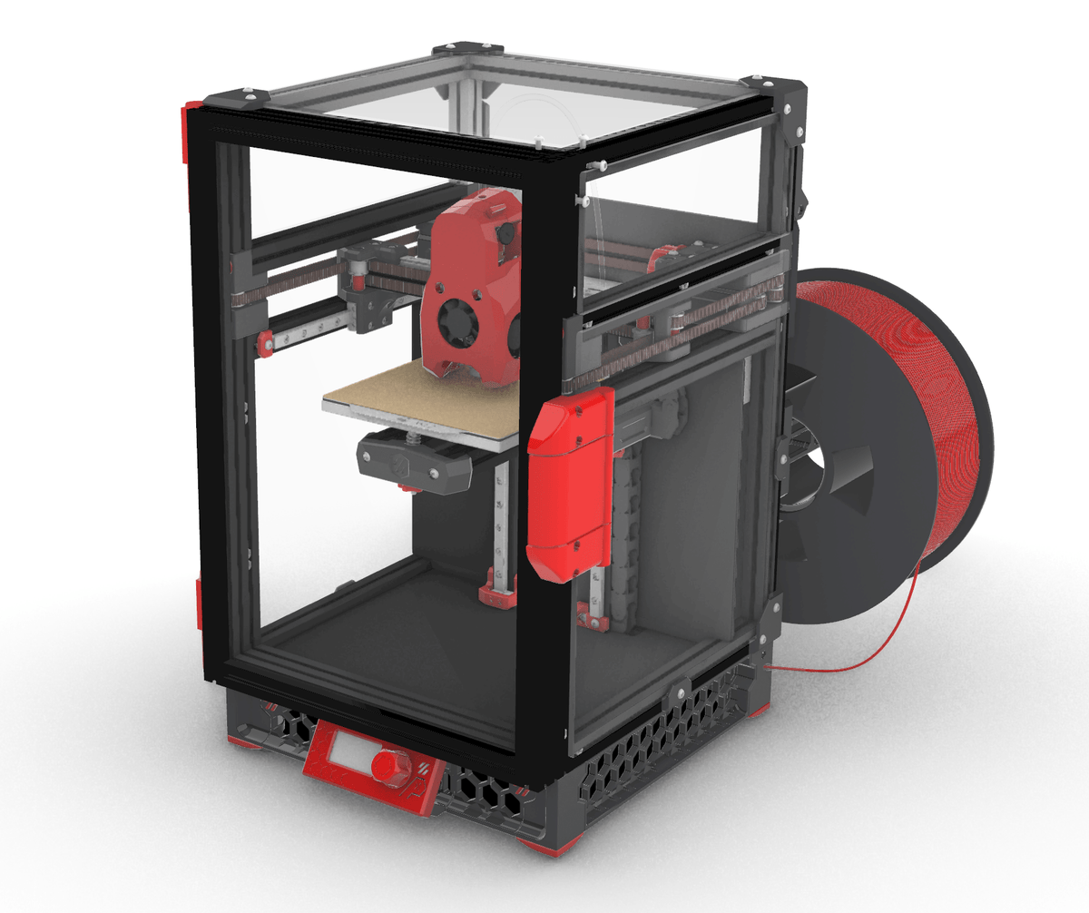 Mini - Fridge (Clicky - Clack) Door Kit for Voron V0.2 (LDO) - Hardware Kit + Panel - LDO - MFK - BLK - DREMC STORE