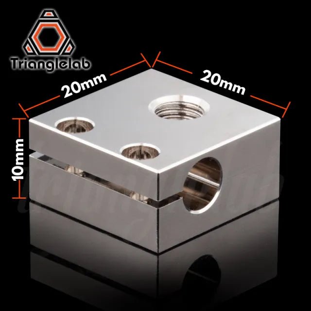 MK8 Heater Block Kit (Plated Copper) for CR10 / Ender 3 / 5 Series - 25851561 - DREMC STORE