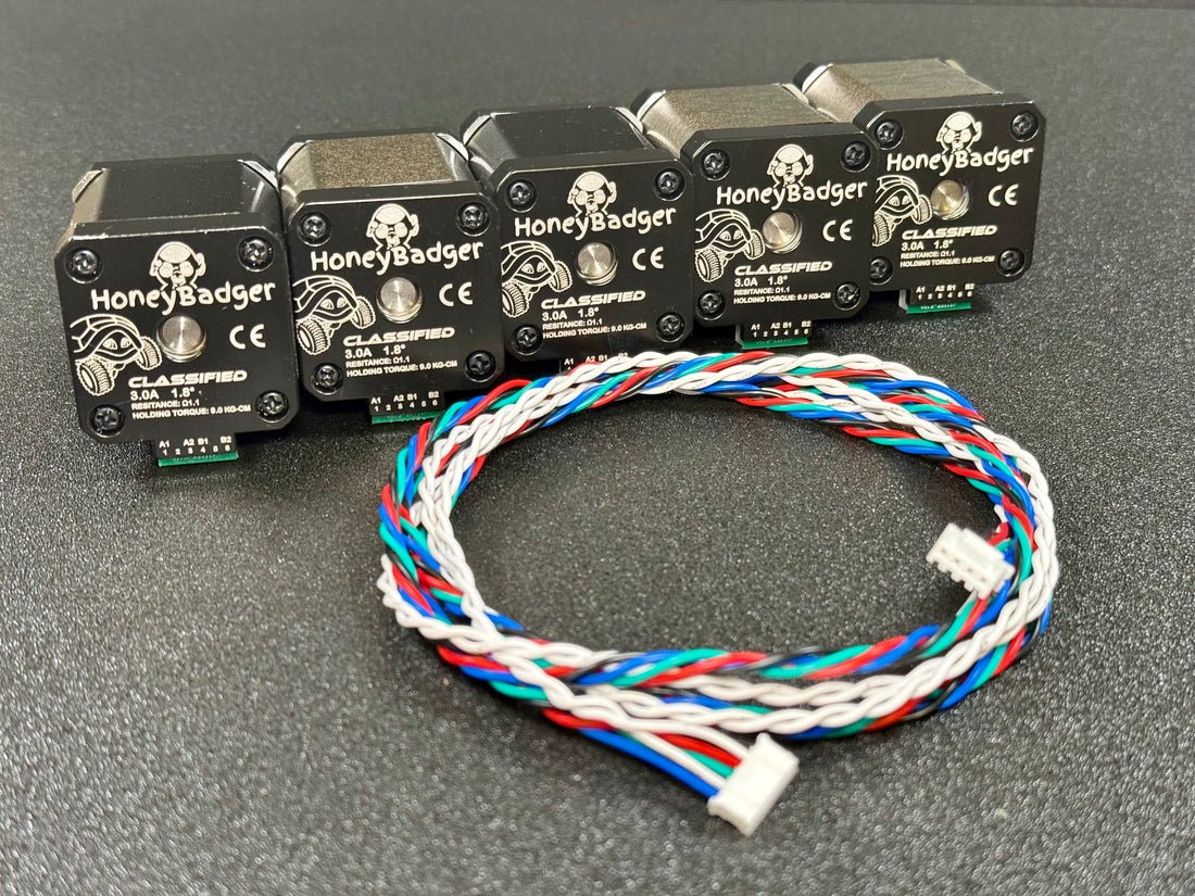 Nema 17 2.85A RMS rated classified steppers by HoneyBadger - FB - NEMA17 - 2804(60 - S8) - DREMC STORE
