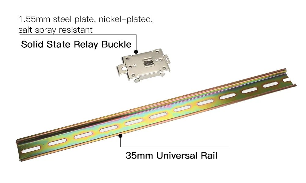 Nickel Plated Steel 1.5mm Steel Plate DIN Rail Mounting Bracket For Voron 2.4 G3A - F - DING3A - DREMC STORE