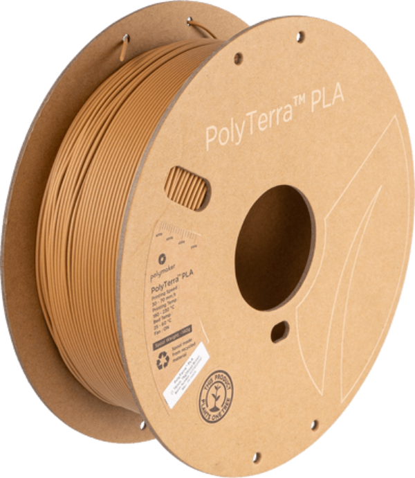 Panchroma™ Matte PLA (Formerly PolyTerra™ PLA) Filament 1.75mm 1kg - Wood Brown - PM70976 - DREMC STORE