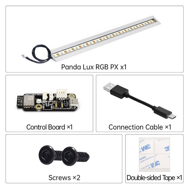 Panda Lux RGB Kit PX for Bambu Lab P1/X1 Series - Panda LUX RGB Kit (For Bambu Lab X1C/X1E) - DREMC STORE